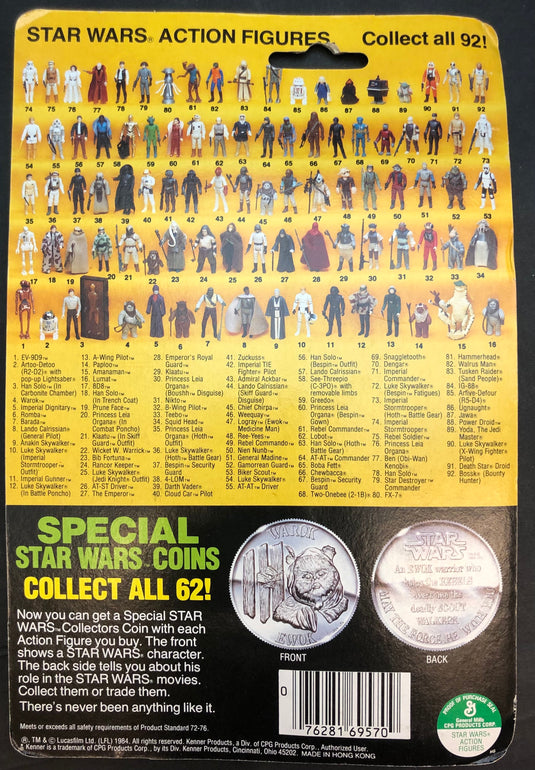 Vintage Kenner Star Wars Luke Skywalker (X-Wing Pilot) 3.5-Inch Figure (92-Back Card) - Used