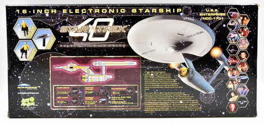 Art Asylum Electronic Starship USS Enterprise NCC-1701 (Limited Gold Edition) 16-Inch - Used