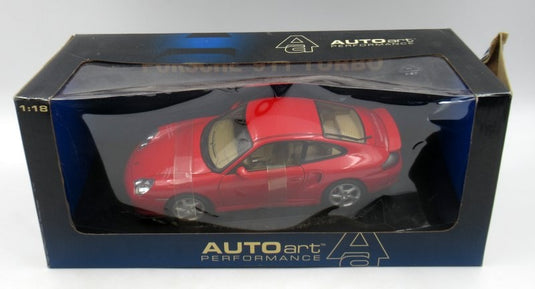 AUTOart Performance 1/18 Porsche 911 Turbo Red 77831 - Used