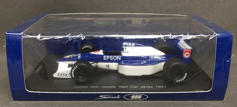 Spark model 1/43 Tyrrell 020 Honda Test Car Jerez 1991 Epson Satoru Nakajima - Used