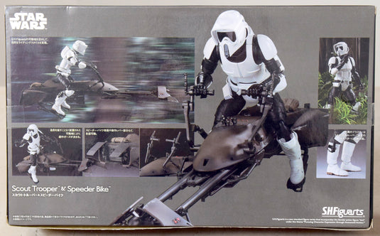 Bandai S.H.Figuarts Star Wars Scout Trooper & Speeder Bike - Used