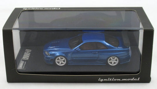 ignition model 1/43 Nismo R34 GT-R Z-tune Bayside Blue IG0791 - Used