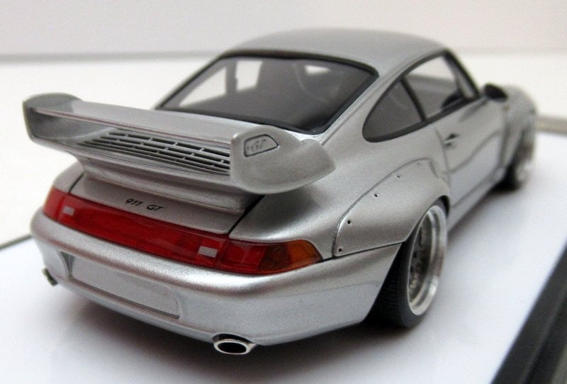 Carica immagine in Galleria Viewer, Make Up Vision 1/43 Porsche 911 (993) GT2 Street Ver.1996 Silver VM114A - Used
