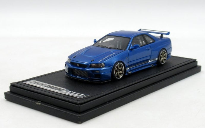 ignition model 1/43 Top Secret GT-R (BNR34) Blue IG1478 - Used