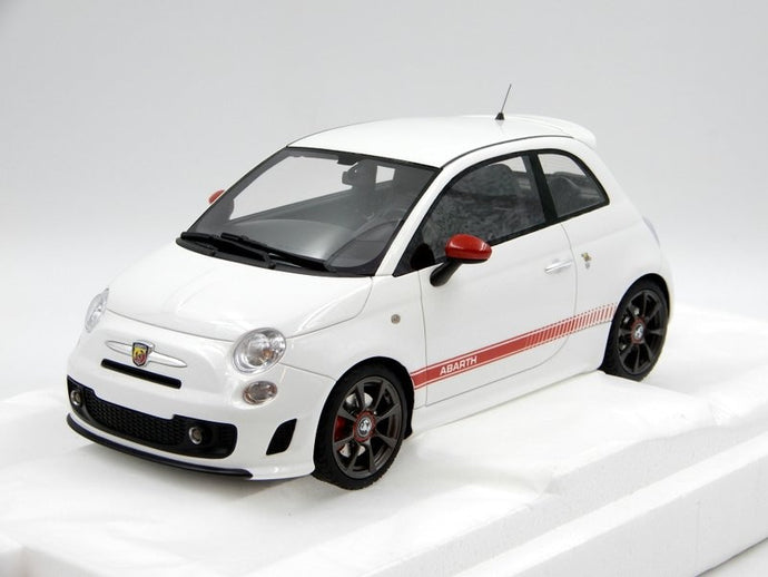 TSM Top Speed 1/18 Abarth 595 Gara White TS0397 - Used