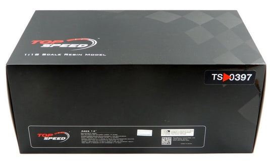 TSM Top Speed 1/18 Abarth 595 Gara White TS0397 - Used