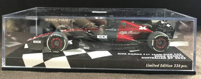 Minichamps 1/43 Alfa Romeo F1 Team Stake C43 Zhou Guanyu 2023 - Used