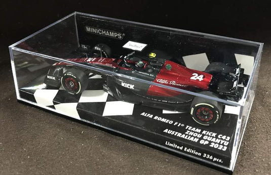Minichamps 1/43 Alfa Romeo F1 Team Stake C43 Zhou Guanyu 2023 - Used