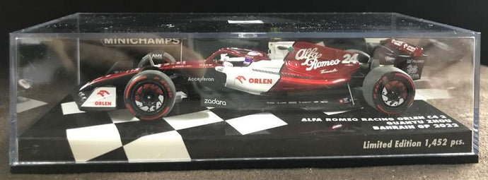 Minichamps 1/43 Alfa Romeo F1 Team Orlen C42 Zhou Guanyu Bahrain GP 2022 - Used