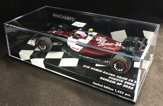 Minichamps 1/43 Alfa Romeo F1 Team Orlen C42 Zhou Guanyu Bahrain GP 2022 - Used