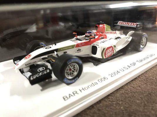 Spark Minimax 1/43 BAR Honda 006 2004 USA GP Takuma Sato First Podium - Used