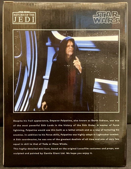 Gentle Giant Star Wars Mini Bust Emperor Palpatine - Used
