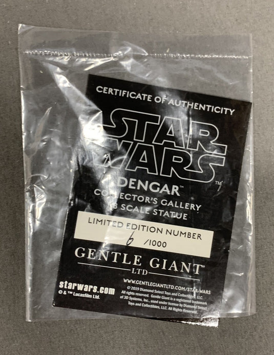 Gentle Giant 1/8 Scale Collector's Gallery Dengar Statue - Used