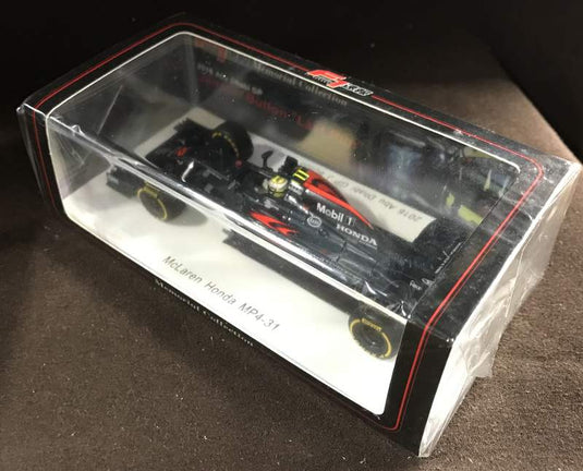 Spark Model 1/43 McLaren Honda MP4-31 2016 Abu Dhabi GP J. Button Last Run - Used