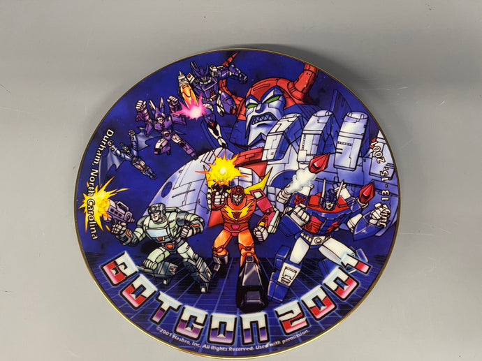 Hasbro Botcon 2001 Transformers Collector Plate - Used