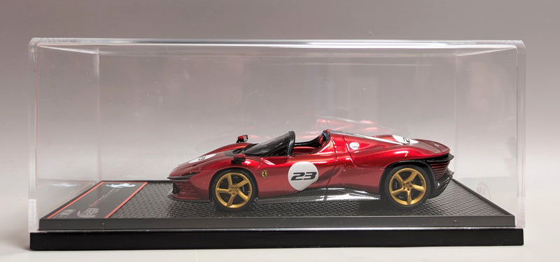 Carica immagine in Galleria Viewer, BBR MODELS CONCEPT43 1/43 Ferrari Daytona SP3 Rosso Magma #23 BBRC267S1 - Used
