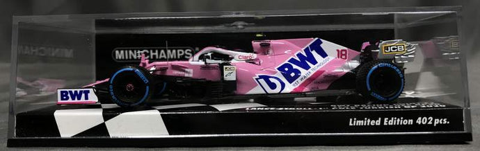 Minichamps 1/43 BWT Racing Point F1 Team Mercedes RP20 Lance Stroll Turkish GP - Used