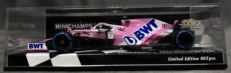 Carica immagine in Galleria Viewer, Minichamps 1/43 BWT Racing Point F1 Team Mercedes RP20 Lance Stroll Turkish GP - Used
