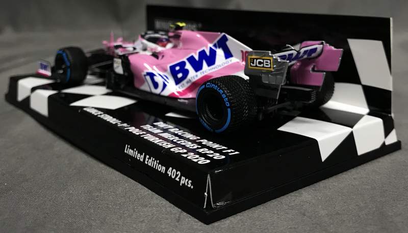 Carica immagine in Galleria Viewer, Minichamps 1/43 BWT Racing Point F1 Team Mercedes RP20 Lance Stroll Turkish GP - Used
