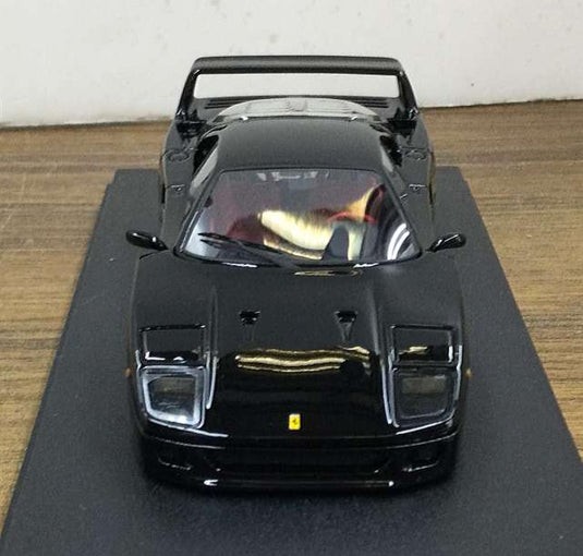 BBR Ferrari F40 Street 1987 Black 1/43 Scale Model Car– Used