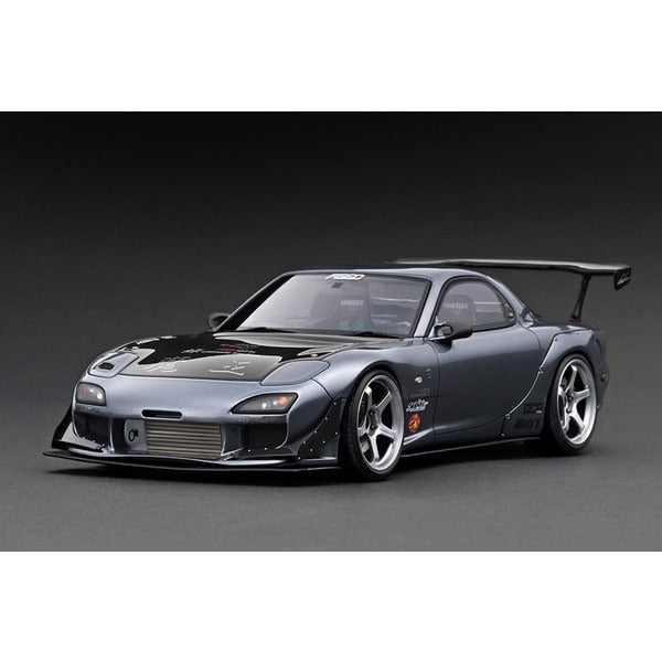 Laden Sie das Bild in Galerie -Viewer, ignition modelIG3106 1/18 FEED RX-7 FD3S Demon King 2016 ver. Gun Metallic
