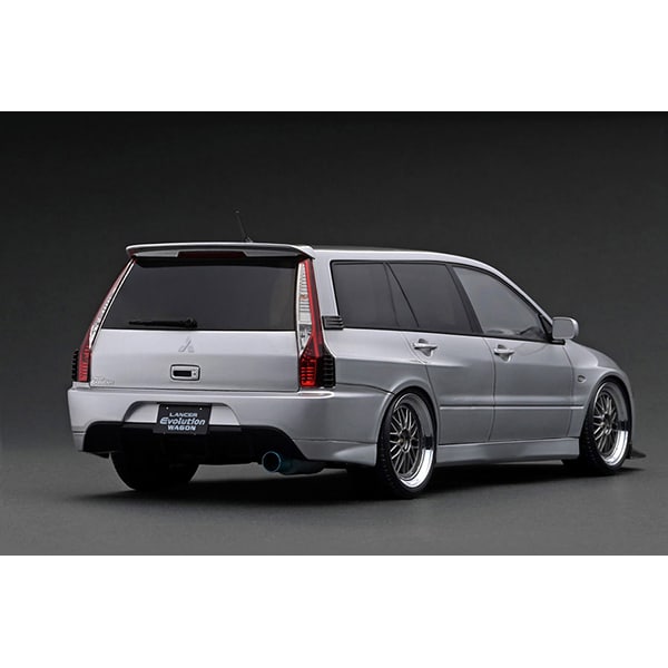 Carica immagine in Galleria Viewer, Pre-order ignition modelIG2769 1/18 Mitsubishi Lancer Evolution Wagon CT9W Silver With Engine
