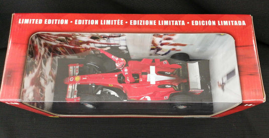 Hot Wheels FERRARI F2004 SCHUMACHER WORLD CHAMPION 1/18 Scale– Used