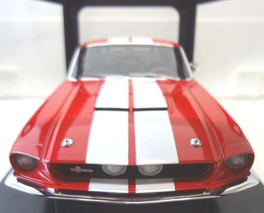 AUTOart "MILLENNIUM" 1/18 1967 Shelby Mustang GT500 (Red/White) Scale Car– Used