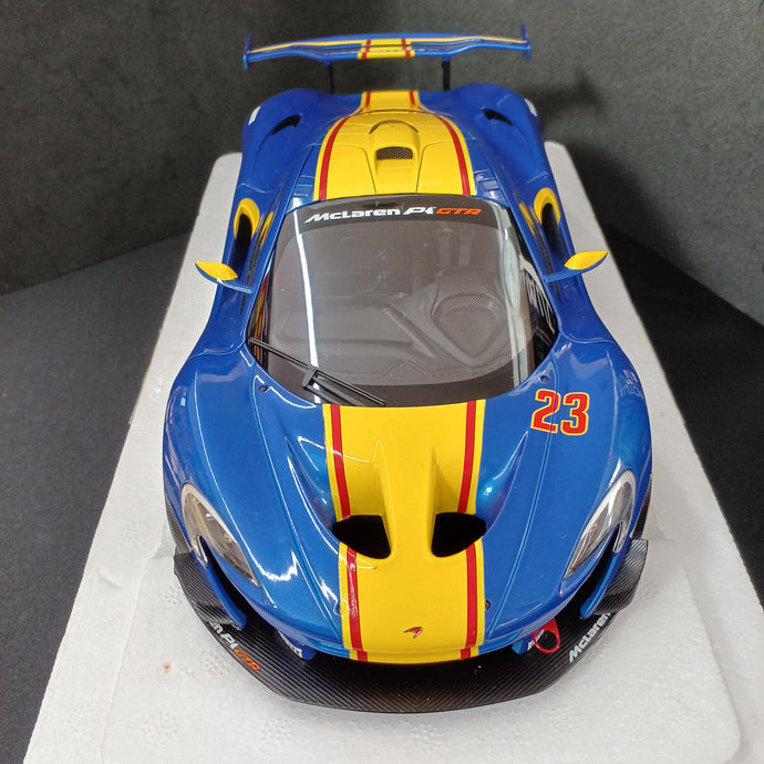 AUTOart McLaren P1 GTR Blue/Yellow 1/18 Scale Car– Used