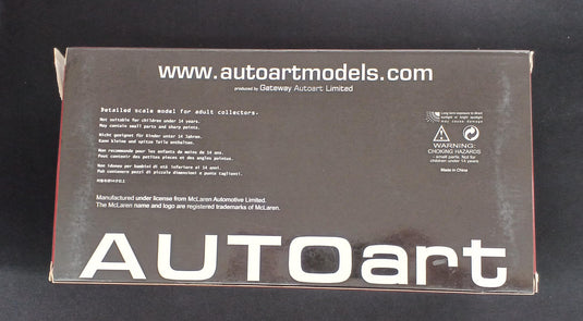 AUTOart McLaren P1 GTR Blue/Yellow 1/18 Scale Car– Used