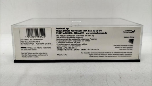 MINICHAMPS 1/43 Aston Martin Red Bull Racing RB15– Used