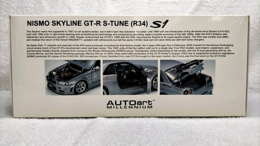 AUTOART R34 S-TUNE 1/18 Scale Model Car– Used