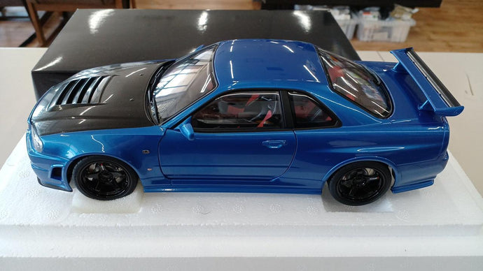 AUTOart 77460 1/18 Nismo R34 GT-R Z-TUNE (Bayside Blue)– Used