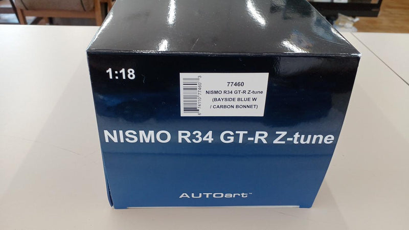 Carica immagine in Galleria Viewer, AUTOart 77460 1/18 Nismo R34 GT-R Z-TUNE (Bayside Blue)– Used
