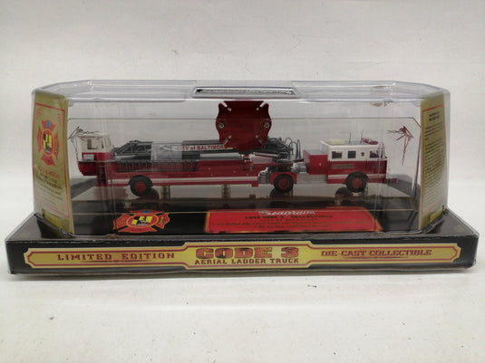 CODE 3 1/64 CITY OF BALTIMORE AERIAL LADDER TRUCK Diecast Model– Used