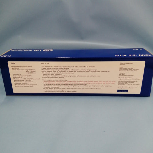UD TRUCKS 1/50 QUON Dark Blue Scale Model– Used