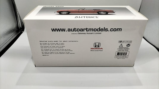 AUTOART 1/18 HONDA S800 Scale Model Car– Used
