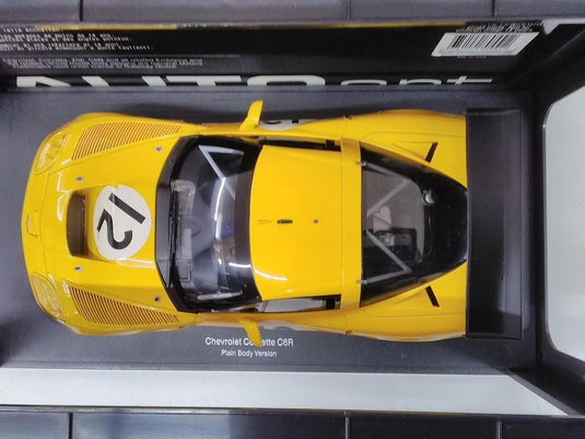 AUTOart Chevrolet Corvette Plain Body (Yellow) 1/18 Scale Car– Used