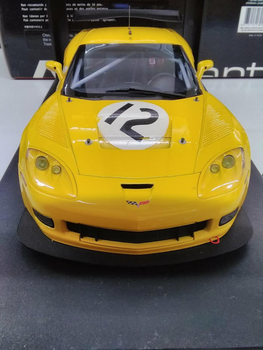 AUTOart Chevrolet Corvette Plain Body (Yellow) 1/18 Scale Car– Used