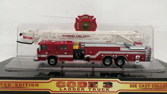 CODE 3 12910 ELSMERE FIRE DEPT T30 1/64 Diecast Model– Used