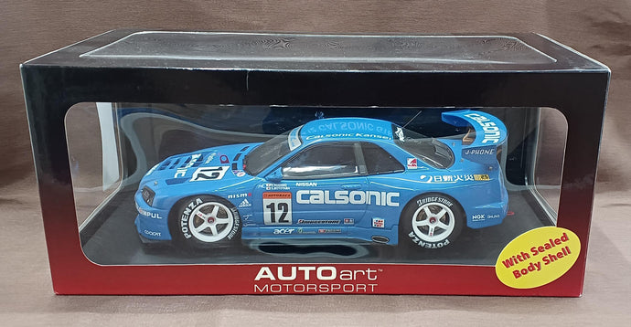 AUTOart GT-R (R34) V-SPEC II White Pearl 1/18 Scale Car– Used