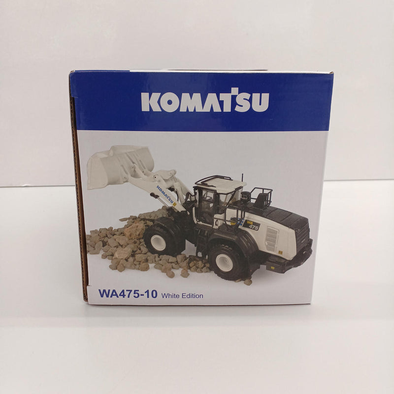 Cargue la imagen en el visor de la galería, UNIVERSAL HOBBIES White Edition 1/50 KOMATSU WA475-10 Wheel Loader– Used
