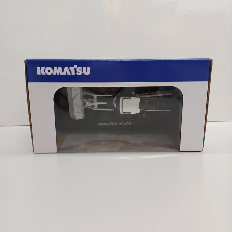 Cargue la imagen en el visor de la galería, UNIVERSAL HOBBIES White Edition 1/50 KOMATSU WA475-10 Wheel Loader– Used
