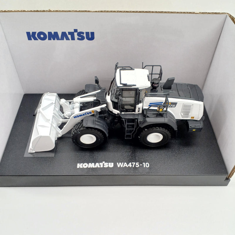 Cargue la imagen en el visor de la galería, UNIVERSAL HOBBIES White Edition 1/50 KOMATSU WA475-10 Wheel Loader– Used
