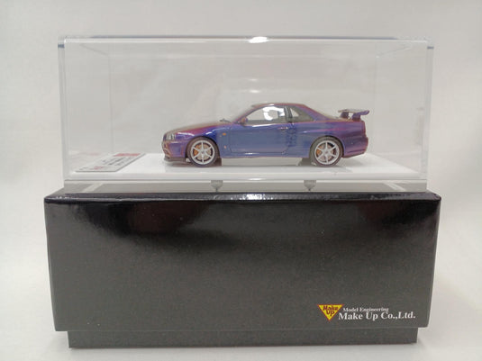 MAKE UP EIDOLON Nissan Skyline GT-R (BNR34) V-spec II 2000 Midnight Purple 1/43– Used