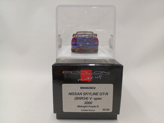 MAKE UP EIDOLON Nissan Skyline GT-R (BNR34) V-spec II 2000 Midnight Purple 1/43– Used