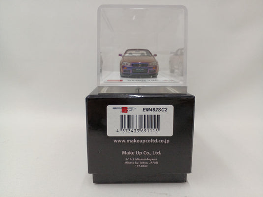 MAKE UP EIDOLON Nissan Skyline GT-R (BNR34) V-spec II 2000 Midnight Purple 1/43– Used