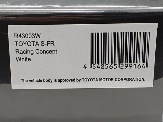 KYOSHO TOYOTA S-FR RACING CONCEPT 1/43 Model Car– Used