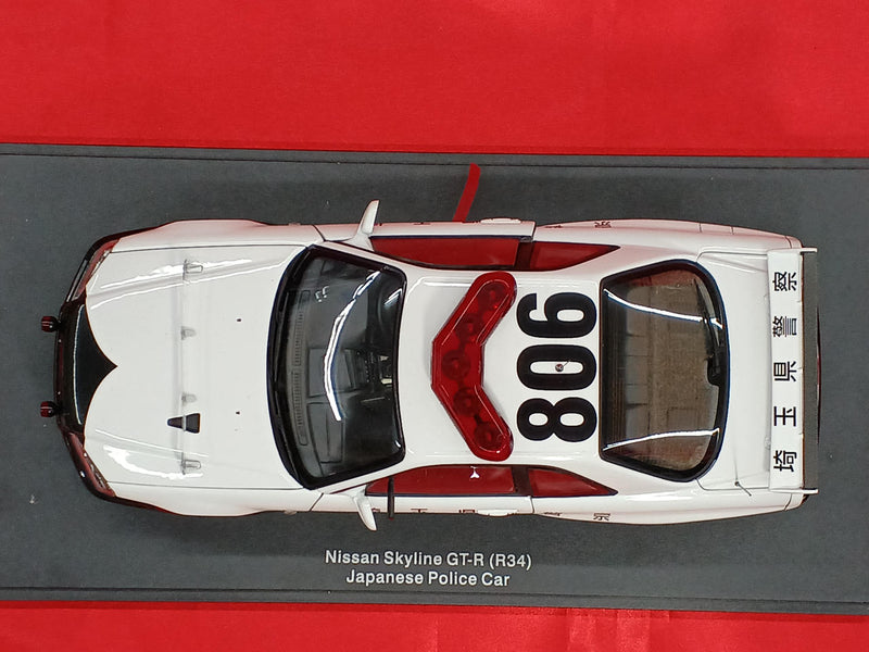 Cargue la imagen en el visor de la galería, AUTOart 77351 1/18 NISSAN SKYLINE GT-R R34 Saitama Police Car– Used
