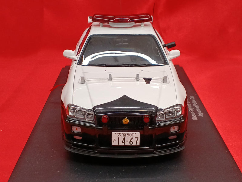 Cargue la imagen en el visor de la galería, AUTOart 77351 1/18 NISSAN SKYLINE GT-R R34 Saitama Police Car– Used

